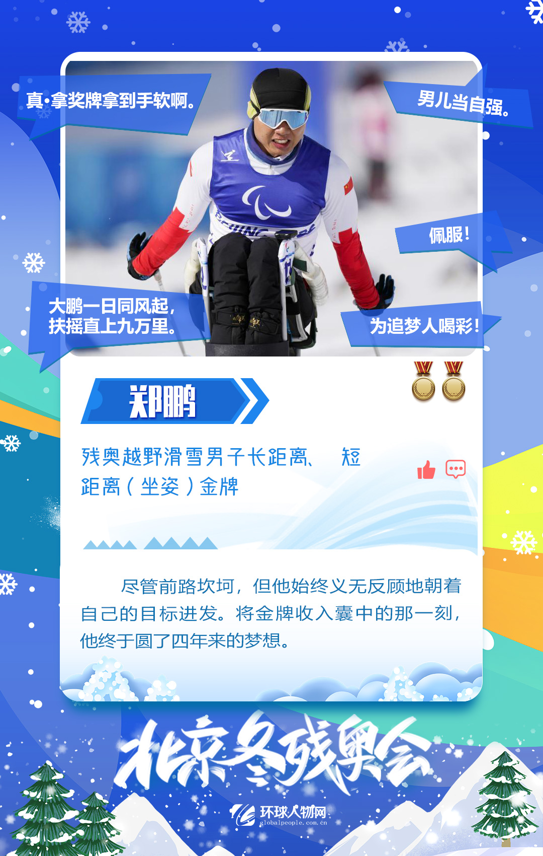 冬殘奧會收官！奪金運動員九宮格都放不下了