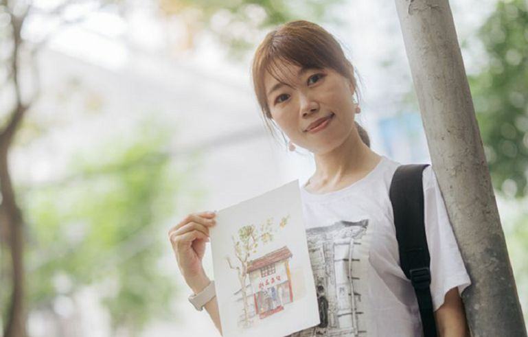 留住風景與人情，日本姑娘為上海小店作畫百余幅 