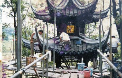 40年前，揚州工匠在日本建造“風月亭”